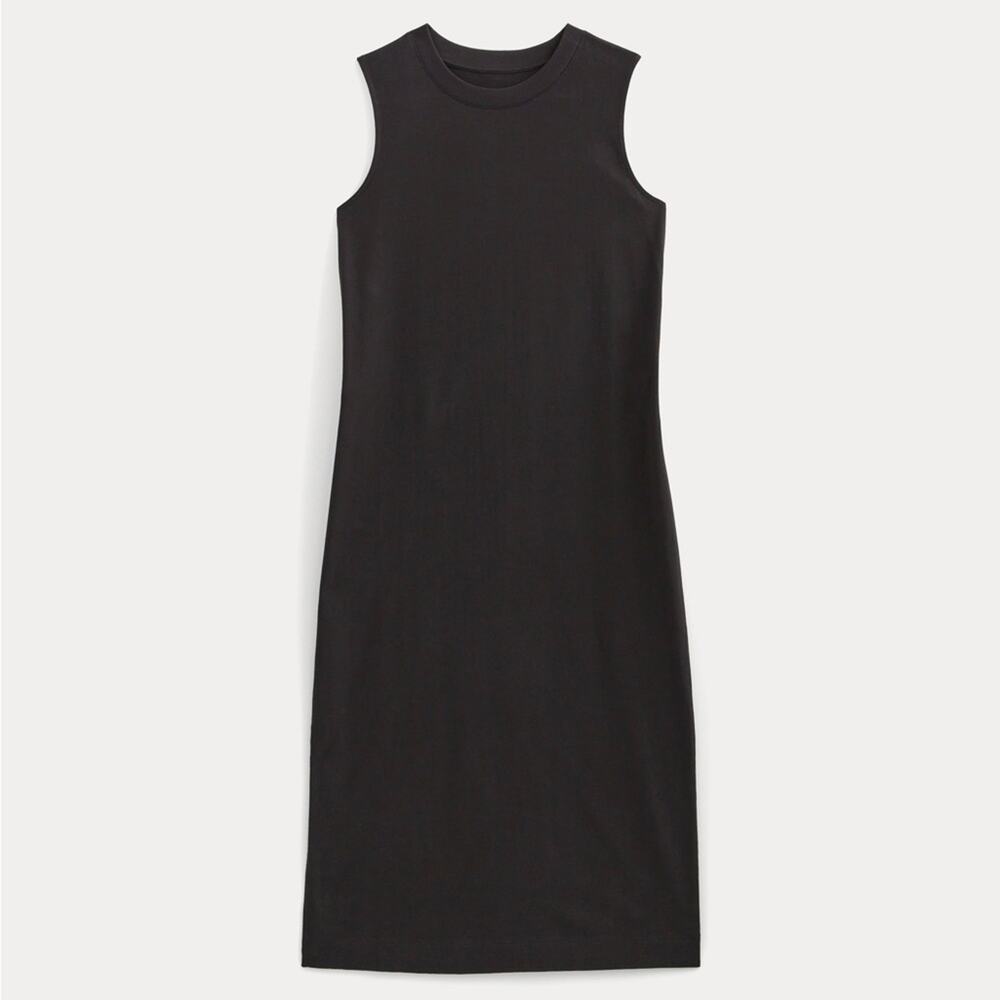 Everlane Black Sleeveless Midi Tank Dress - Picture 5 of 10